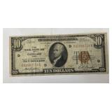 1929 $10 Ohio National Curency Note