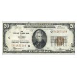 1929 $20 Chicago Federal Reserve Bank Note