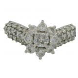 Platinum 1.10 ct Natural Brilliant Diamond Ring