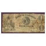 $1 Town of Staunton Virginia Bank Note