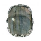 Genuine 23.50 ct Labradorite Dinner Ring