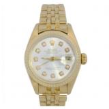 Rolex 18kt Gold Lady Datejust President Watch