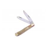 Blackhills Steel Ox Horn w/ Cross Inlay knife
