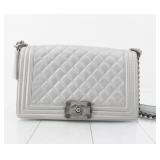 Chanel Boy Leather Chain Shoulder Bag