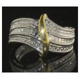 12Diamond Accent Two Tone Dinner Ring