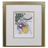 Still Life with Goldfish Framed Roy Litchenstein