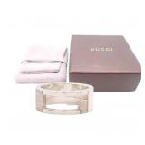 Gucci Branded Cutout G Ring Size 6