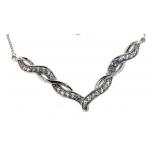 Beautiful White Saphire Necklace