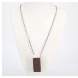 Louis Vuitton Monogram LV Pendant Necklace