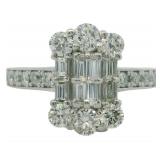 Platinum 1.00 ct Natural VS Diamond Ring