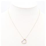 Tiffany & Co. Open Heart Necklace