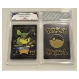 Pokï¿½mon Black Foil Custom Pikachu Card