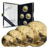 4 Coin Proof American Eagle Gold Coin Set