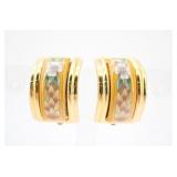 Hermes Enamel Fashion Clip-on Earrings