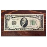 1928 $10 United State Federal Reserve Note