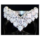 Platinum 1.00 ct Natural VVS Diamond Ring