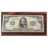 1928 $50 Federal Reserve Bank Note