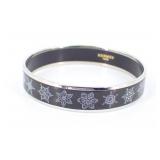 Hermes Snow Flake Motif  Enamel Bangle
