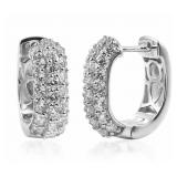 1Brilliant 2.22 ct VS Diamond Hoop Earrings