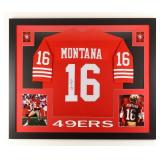 Autographed Joe Montana Custom Framed Jersey