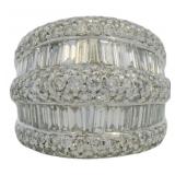 18k Gold 3.63 ct Natural Brilliant Diamond Ring