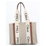 Chloe Woody Medium Canvas Tote Bag