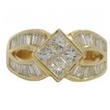 18k Gold 1.50 ct Natural VS Brilliant Diamond Ring