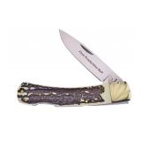 Ocoee River Stag Bone Lockback Knife