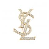 Yves Saint Laurent Rhinestone Brooch