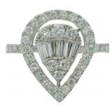 Platinum 1.00 ct Natural VS Brilliant Diamond Ring