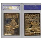 23K Gold 1996 Mickey Mantle Card