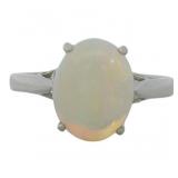 14kt Gold 1.50 ct Natural Opal Solitaire Ring