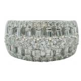 Platinum 1.96 ct Natural  Diamond Ring