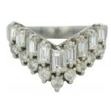 Platinum 1.03 ct Natural Brilliant Diamond Ring