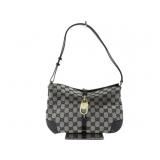 GUCCI GG Canvas & Leather Shoulder Bag