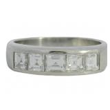 Platinum 1.00ct Natural VVS Brilliant Diamond Ring