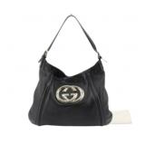 Gucci Interlocking G Leather Semi Shoulder Bag