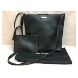 Yves Saint Laurent Leather Shoulder Bag with Pouch