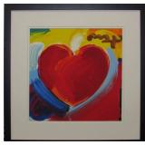 Heart 2015 Framed Giclee by Peter Max