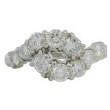Platinum 1.00 ct Natural Brilliant Diamond Ring