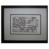 American Music Festival Giclee by Keith Haring