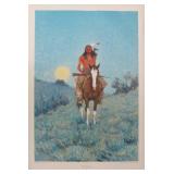 The Outlier (1909) Print by CM Russell