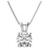 3314kt Gold Brilliant 2.00+ ct Lab Diamond Pendant