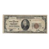 1929 $20 Philadelphia Federal Reserve Bank Note