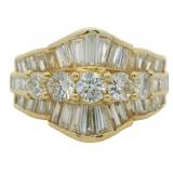 18kt Gold 2.10 ct Natural VS Diamond Ring