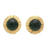 Chanel Color Stone Clip-on Earrings