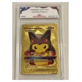 Pokï¿½mon Gold Custom Pikachu Card