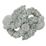 Platinum 2.00 ct Natural Brilliant Diamond Ring