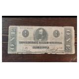 1862 $1 Confederate States of America Note