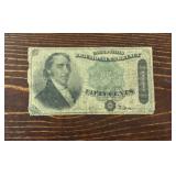 1864 50 Cent Fractional Currency